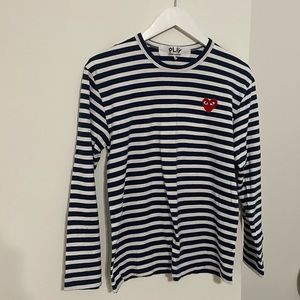 Comme des Garcons Long Sleeve Striped Top M
